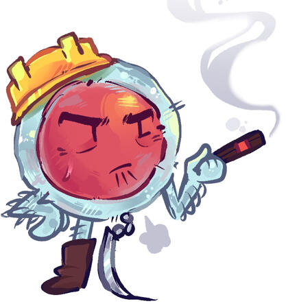 A drawing of my OC, Cell! drawn in a batch along with two other characters. DRAWN ON: Procreate