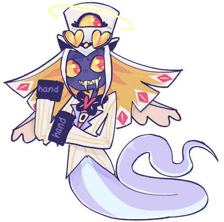 Unfortunate to admit that i started off the month of february with a fixtation on Hazbin Hotel. Less because of the plot of the show, but because two characters in particular had me in a chokehold. Shown here is Winner Pentious! DRAWN ON: Procreate