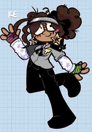 Frickbears nightguard self-insert — but this time it’s ME! her associated animatronic is Glamrock Chica. DRAWN ON: Procreate